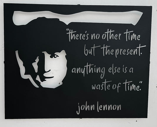 John Lennon Song Lyrics Metal Wall Art | Custom Music Lyrics Wall Plaque | Home Decor
