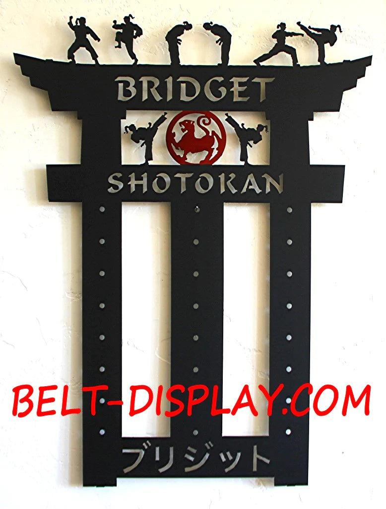 Personalized martial arts belt holder online