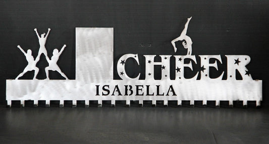 Cheer Medal  Display: Personalized Cheerleading Medals Holder: Cheer Medals Hanger