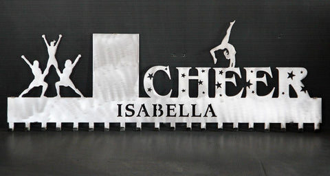 Copy of Cheer Medal Display: Personalized Cheerleading Medals Holder: Cheer Medals Hanger