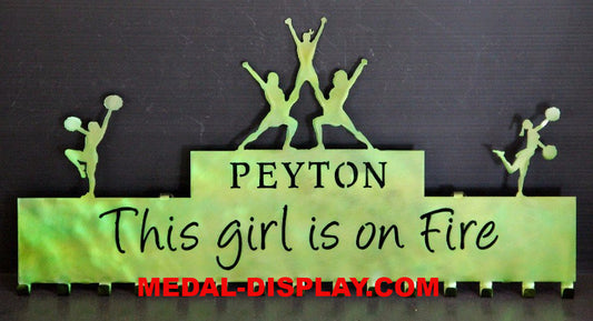 Custom Cheer Medal Holder | customcut4you.com