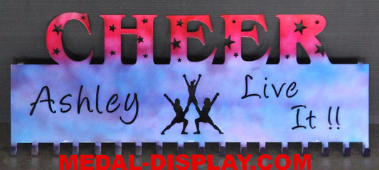 Cheer Medal Holder-MEDAL-DISPLAY.COM