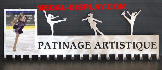 Custom Ice Skating Medal Holder customcut4you.com