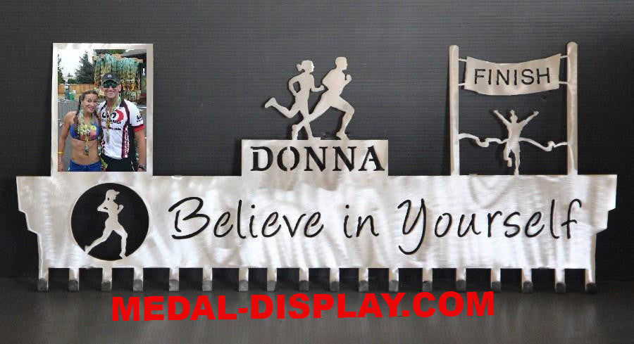 1Set Never Give Up Medal Holder Display Sports Medal Hanger Display