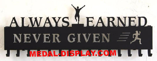 always earned medal holder for running-MEDAL-DISPLAY.COM