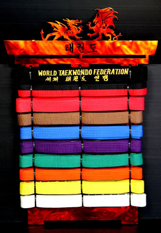 Tang Soo Do Belt Display 10 -17 Belt Level