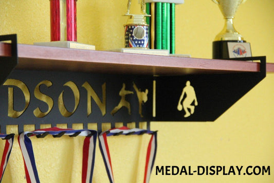 Basketball Trophy Shelf