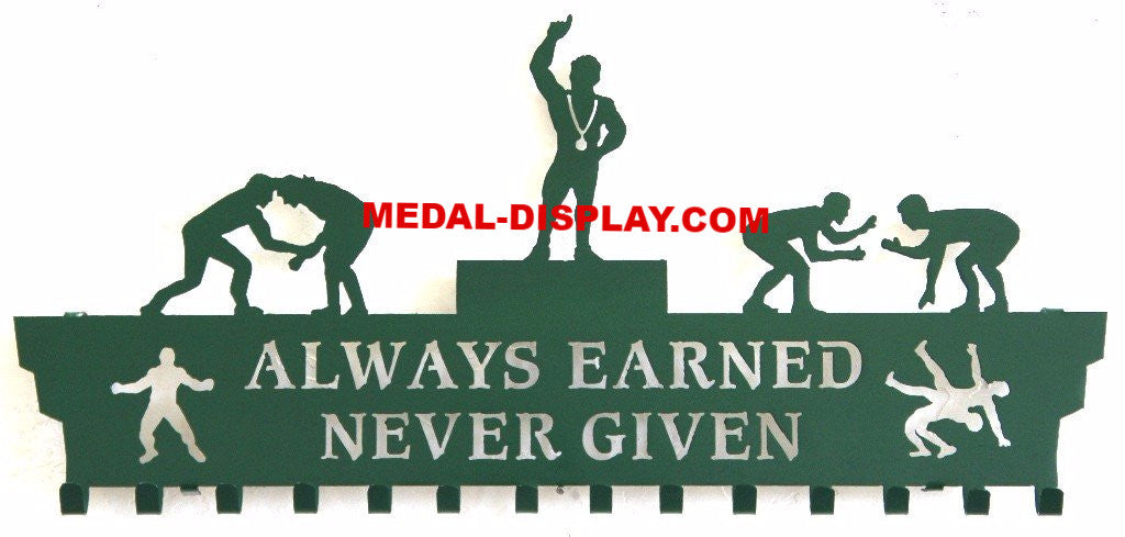Wrestling Medal Holder and Awards Display-MEDAL-DISPLAY.COM