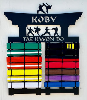 2023's Best Personalized Taekwondo, Karate and Martial Arts Belt Displays Racks