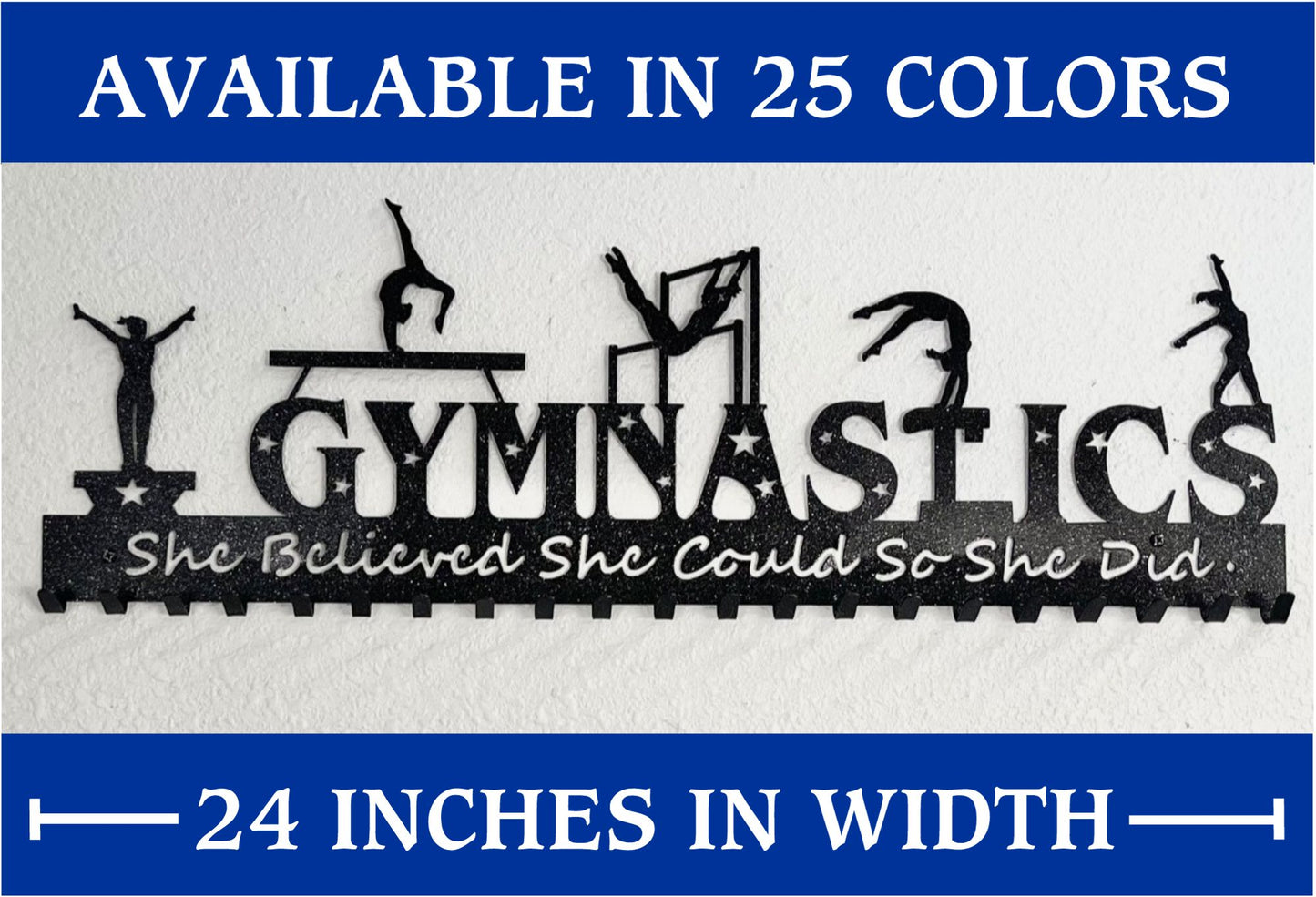 24" Gymnastics Medal Holder | Medal-Display.com