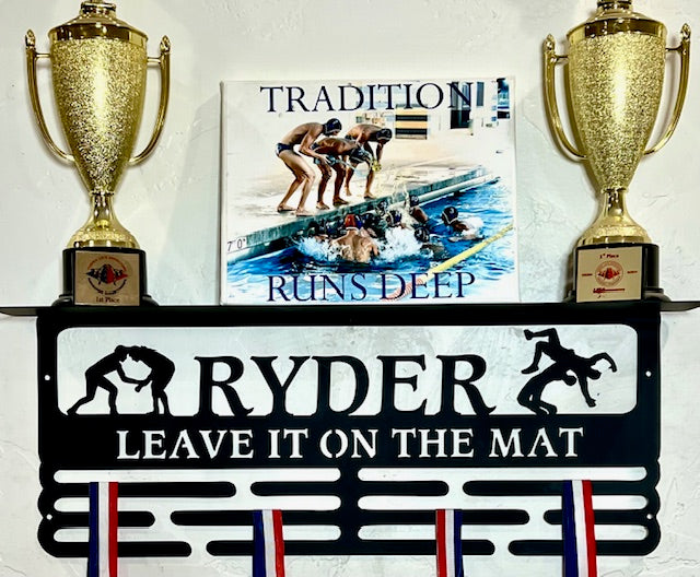 Wrestling Medal, Trophy, Picture Display