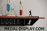 Baseball Trophy Shelve and Bat Holder