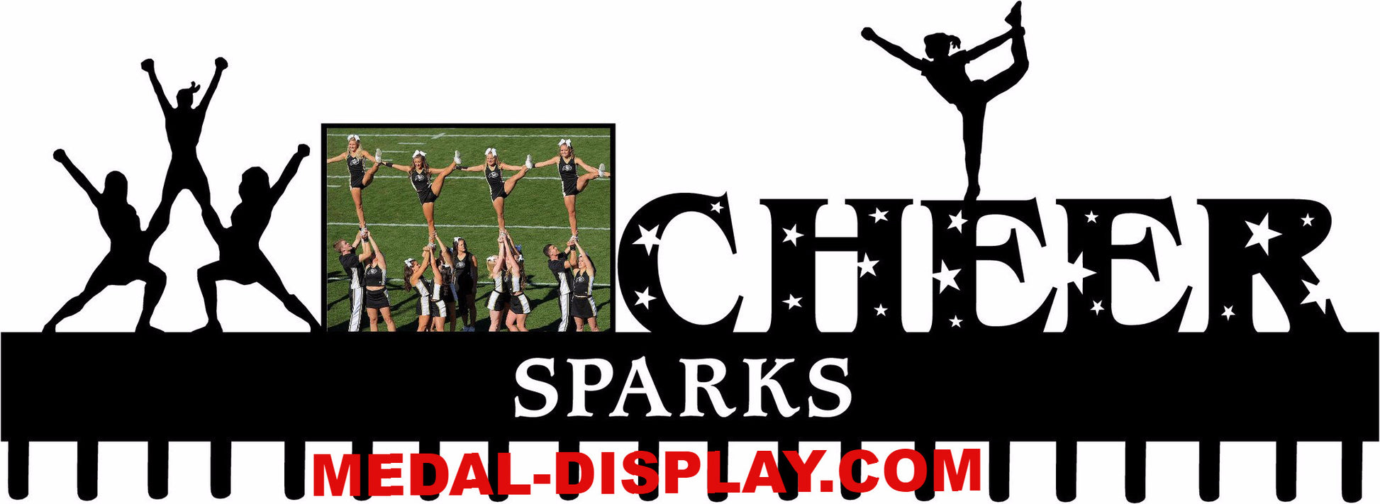  Custom Cheer Medals Holder-customcut4you.com