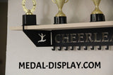cheerleading trophy shelve