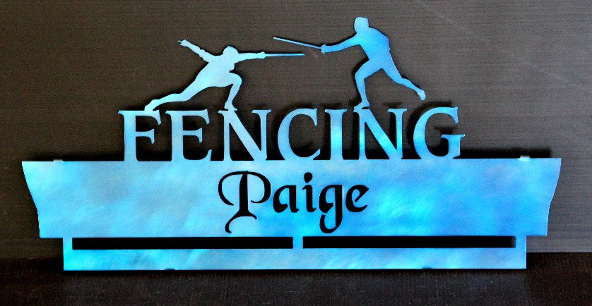FENCING MEDAL HOLDER