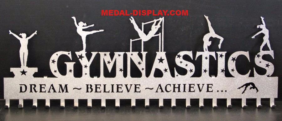 Custom Gymnastics Medal Holder for the all round Gymnast. customcut4you.com