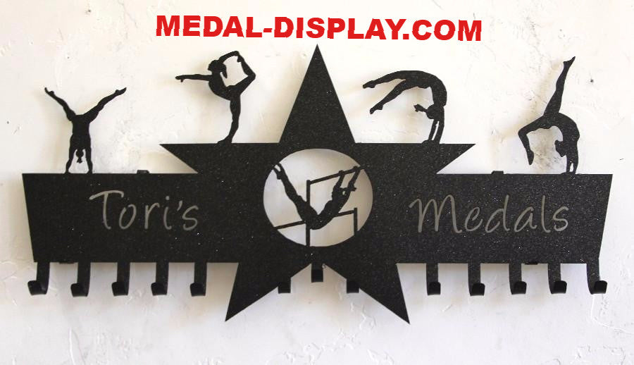 Gymnastics Medal Holder and Tumbling Medal Hanger-customcut4you.com