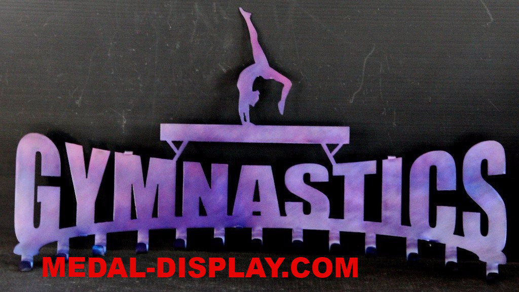 Gymnastics Medal Display Rack-MEDAL-DISPLAY.COM