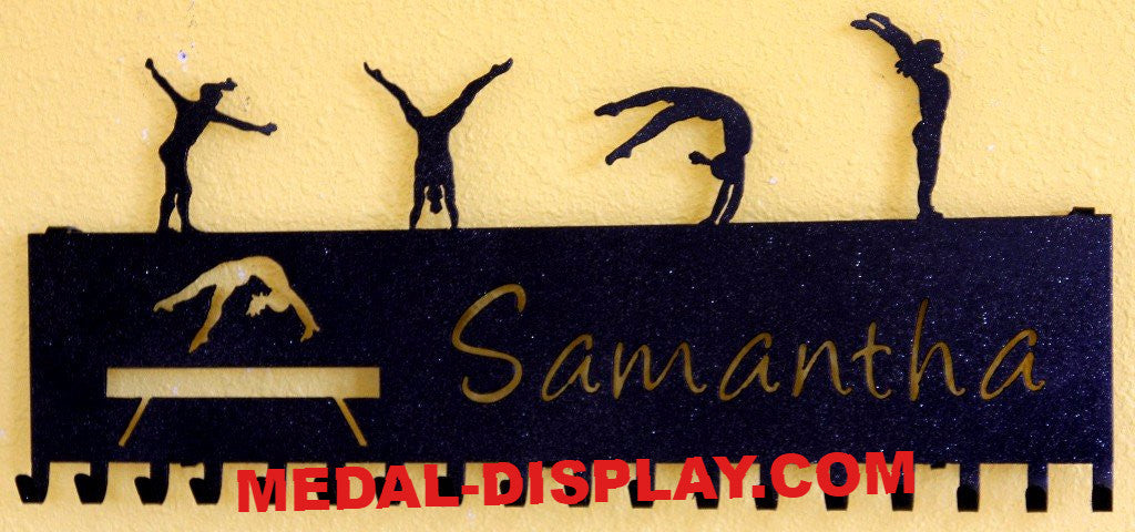  A Best Selling Personalized Gymnastics Medal Holder for all ages