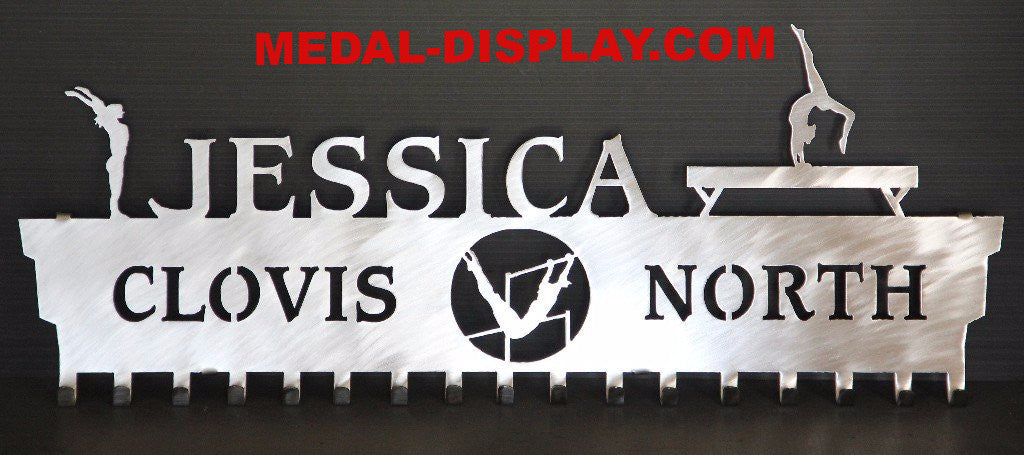 Gymnastics Medal Display Rack-MEDAL-DISPLAY.COM