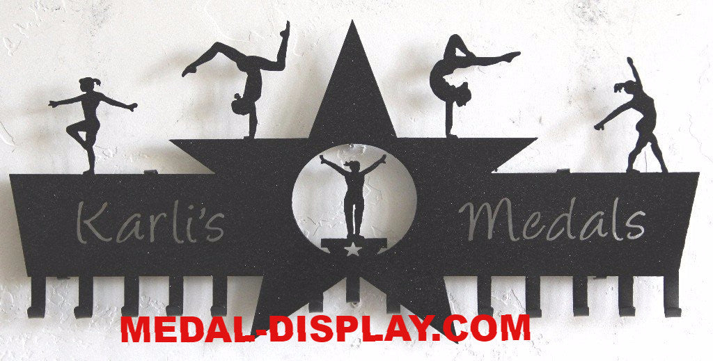 Gymnastics Awards Holder: Custom Gymnastics Medal Display| customcut4you.com