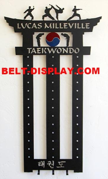 A totally Utter Unsurpassed Taekwondo Belt Display | MEDAL-DISPLAY.COM