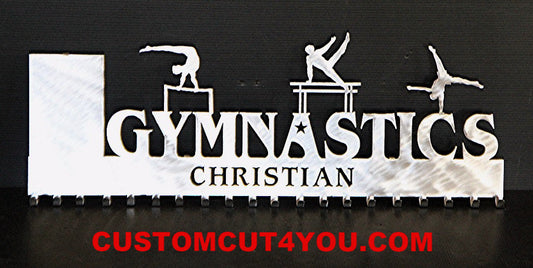 Male Gymnastics Medal Holder Display Personalized
