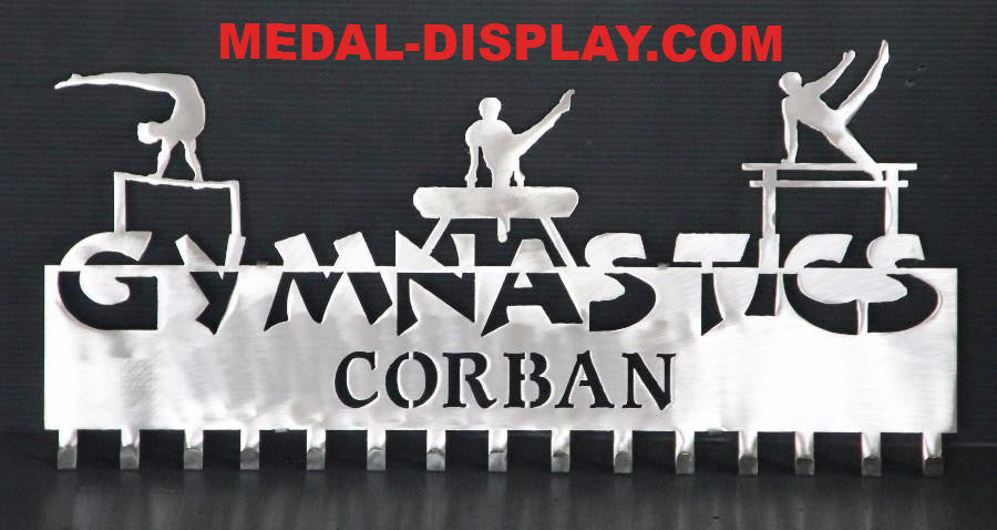 Male Gymnast Medal Display Holder-MEDAL-DISPLAY.COM