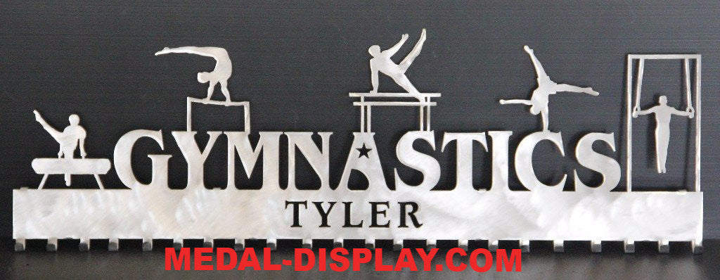 Male Gymnast TOP SHELF GYMNASTICS MEDAL HOLDER-MEDAL-DISPLAY.COM