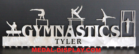 Male Gymnast TOP SHELF GYMNASTICS MEDAL HOLDER-MEDAL-DISPLAY.COM