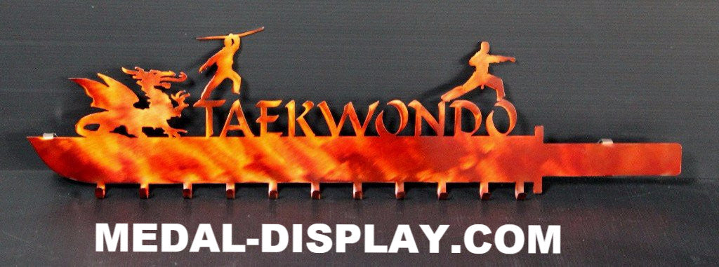 Personalized Martial Arts Medal Display