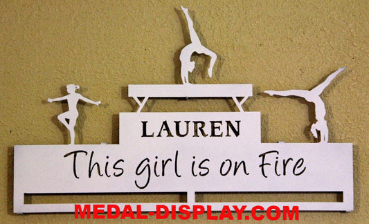Gymnastics Medal Display Rack-MEDAL-DISPLAY.COM