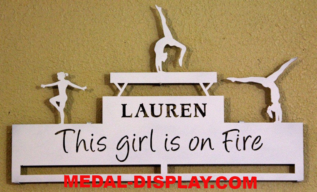 Gymnastics Medal Display Rack-MEDAL-DISPLAY.COM