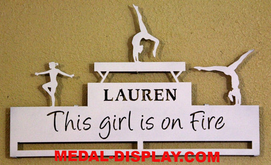 Gymnastics Medal Display Rack-MEDAL-DISPLAY.COM
