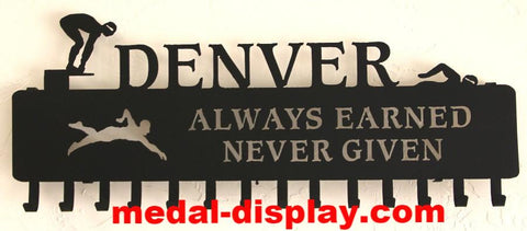 Best Selling Swimming Medal Display, Personalized Ribbons Hanger | medal-display.com