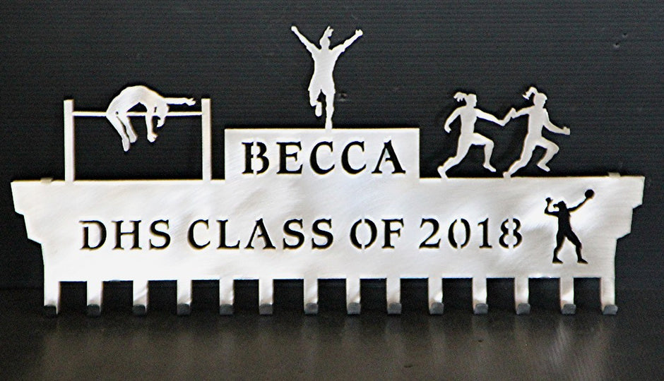 Track and Field medal Holders Race Bib Holders Free Personalization