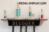 Baseball trophy shelf