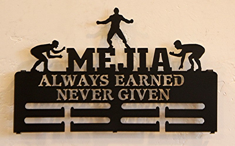 Wrestling Medal Holder and Display, Custom Medal Hanger