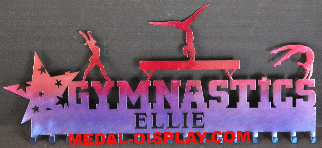 Gymnastics Medal Display Rack-MEDAL-DISPLAY.COM