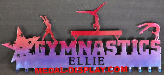 Gymnastics Medal Display Rack-MEDAL-DISPLAY.COM