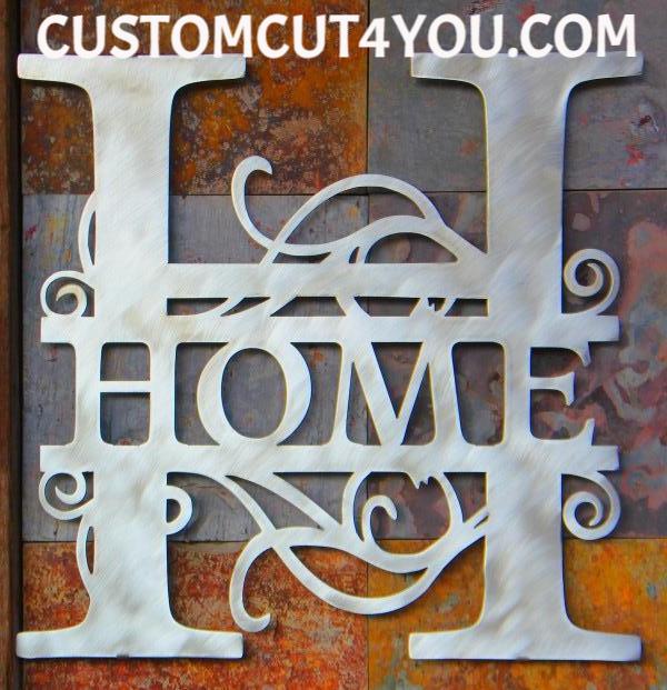 Exceptional Metal Vine Monogram Available Online | Customcut4you.com