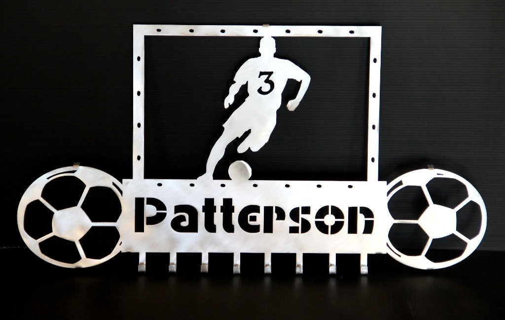 Soccer Medal Display: Soccer Medal Holder Personalized: Soccer Medals Hanger