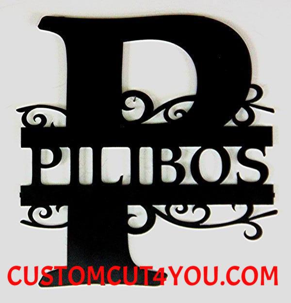 Best Choice Metal Monogram Initial Personalized With Last Name