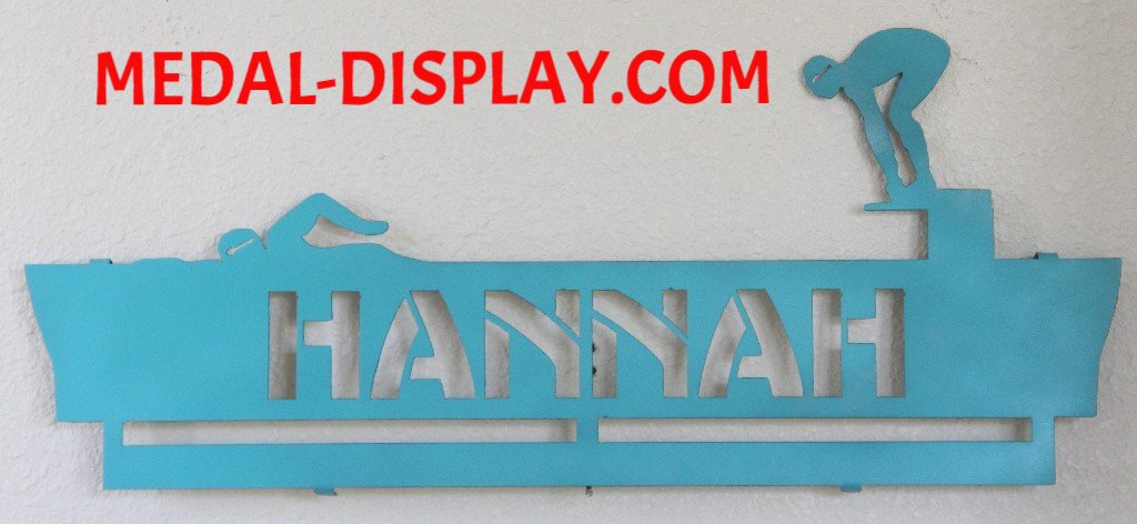 Swim Medal Hanger: Swim Medal Holder: Swimming Medal Display
