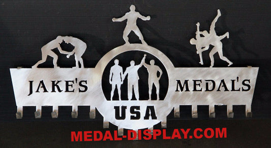 wrestling medal display-MEDAL-DISPLAY.COM