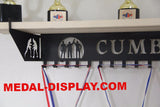 Personalized  Wrestling Trophy Shelf and  Personalized Medals Display:  Medals Holder